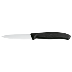Μαχαίρι καθαρισμού Victorinox Swiss Classic, οδοντωτή άκρη με λεπίδα 8 cm, Μαύρο-MaShop.gr
