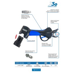 Ρομποτικό Ψαλίδι Κλαδέματος X30 - CORDLESS VESCO-MaShop.gr