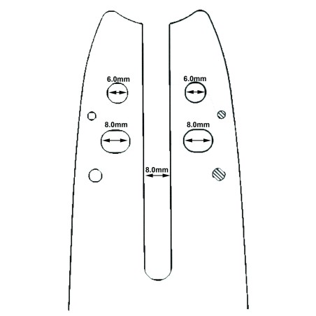 Ανταλλακτική Λάμα Αλυσοπρίονου Με Γρανάζι Carving 25cm/10" -1,1-1/4P" Visco-MaShop.gr