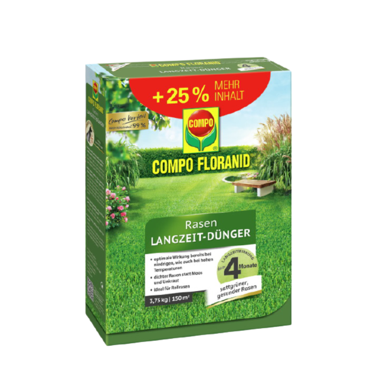 Λίπασμα Γκαζόν Βραδείας Αποδέσμευσης 3,75 Kg COMPO -MaShop.gr