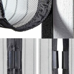 Σίτα Πόρτας Μαγνητική 1,00x2,20m GRASHER Γκρί Σκούρο-MaShop.gr