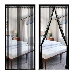 Σίτα Πόρτας Μαγνητική 1,00x2,20m GRASHER Γκρί Σκούρο-MaShop.gr