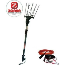 Ελαιοραβδιστικό Μπαταρίας Χτένα 500W Zanon Karbonium Evo Solo με Επεκτάσιμο Κοντάρι 3.4m και Βάρος 2.4kg-MaShop.gr