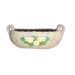 Κεραμική Ζαρντινιέρα Με Λουλούδια 16cm×38cm-MaShop.gr