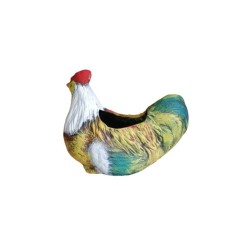 Κεραμική Κότα Καθήμενη Πολύχρωμη 20cm×26,50cm-MaShop.gr