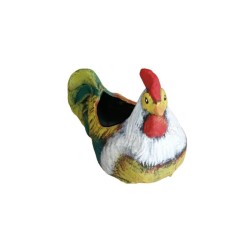 Κεραμική Κότα Καθήμενη Πολύχρωμη 20cm×26,50cm-MaShop.gr