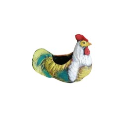 Κεραμική Κότα Καθήμενη Πολύχρωμη 20cm×26,50cm-MaShop.gr