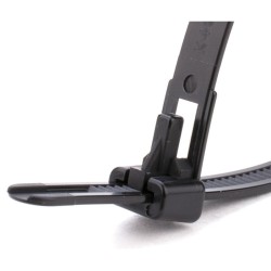 Δεματικά Καλωδίων Ανοιγόμενα Μαύρα 50τεμ. BCR5082 BORMANN Pro  -MaShop.gr