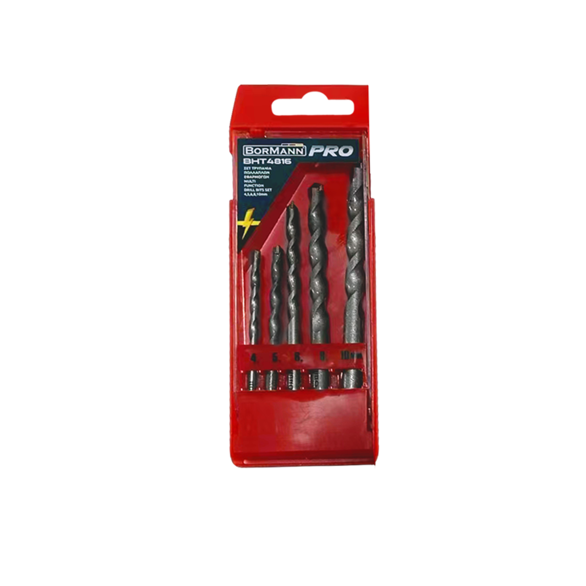 Σετ Τρυπάνια Πολλαπλών Εφαρμογών 4,5,6,8,10mm BORMANN Pro BHT4816 -MaShop.gr Σετ Τρυπάνια Πολλαπλών Εφαρμογών 4,5,6,8,10mm BORMANN Pro BHT4816 -MaShop.gr