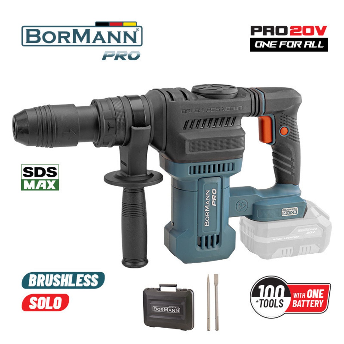Κατεδαφιστικό Μπαταρίας Brushless 20V με Υποδοχή SDS Max Bormann BBP5310 -MaShop.gr Κατεδαφιστικό Μπαταρίας Brushless 20V με Υποδοχή SDS Max Bormann BBP5310 -MaShop.gr