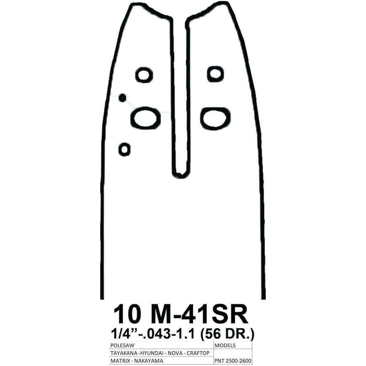 Λάμα Κονταροπρίονου 10" 1/4- 1,156Ε Με Γρανάζι VISCO-MaShop.gr