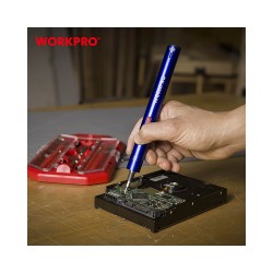 Επαναφορτιζόμενο Κατσαβίδι 3,6V-Li Σετ 26τμχ Σε Κασετίνα WP460004 WORKPRO- MaShop.gr