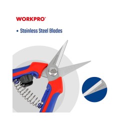 Ψαλίδι Τρύγου Μυτερή 160mm WP332014 WORKPRO -MaShop.gr