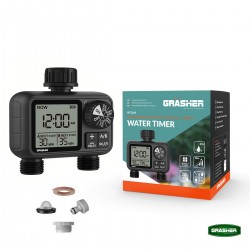 Προγραμματιστής Ποτίσματος Ψηφιακός GRASHER WT2248 - 2 Εξόδων-MaShop.gr
