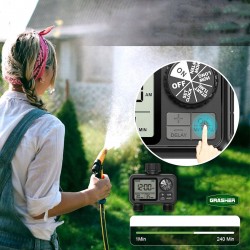 Προγραμματιστής Ποτίσματος Ψηφιακός GRASHER WT2248 - 2 Εξόδων-MaShop.gr