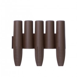 Φράχτης Κήπου Πλαστικός PROSPERPLAST 2,70m x 24Υcm (10τμχ) IPAL5-R222 Καφέ-MaShop.gr