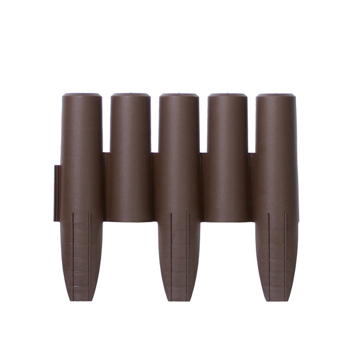 Φράχτης Κήπου Πλαστικός PROSPERPLAST 2,70m x 24Υcm (10τμχ) IPAL5-R222 Καφέ-MaShop.gr