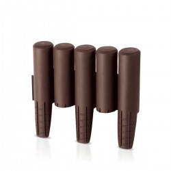 Φράχτης Κήπου Πλαστικός PROSPERPLAST 2,70m x 24Υcm (10τμχ) IPAL5-R222 Καφέ-MaShop.gr