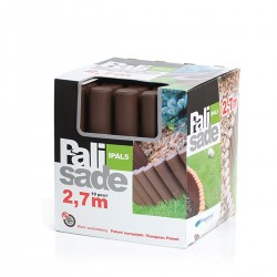 Φράχτης Κήπου Πλαστικός PROSPERPLAST 2,70m x 24Υcm (10τμχ) IPAL5-R222 Καφέ-MaShop.gr