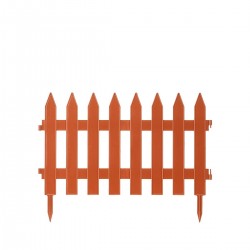Φράχτης Κήπου Πλαστικός PROSPERPLAST 3,22m x 35Υcm (7τμχ) IPLSU-R624 Τερακότα-MaShop.gr