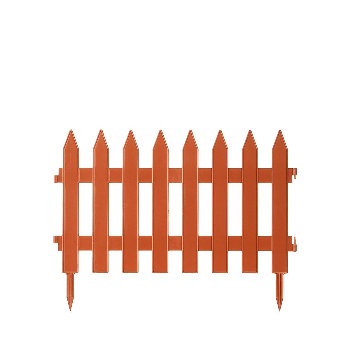 Φράχτης Κήπου Πλαστικός PROSPERPLAST 3,22m x 35Υcm (7τμχ) IPLSU-R624 Τερακότα-MaShop.gr