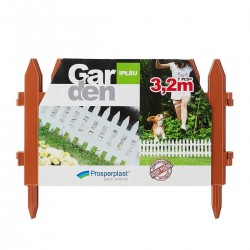 Φράχτης Κήπου Πλαστικός PROSPERPLAST 3,22m x 35Υcm (7τμχ) IPLSU-R624 Τερακότα-MaShop.gr