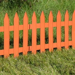 Φράχτης Κήπου Πλαστικός PROSPERPLAST 3,22m x 35Υcm (7τμχ) IPLSU-R624 Τερακότα-MaShop.gr