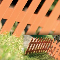 Φράχτης Κήπου Πλαστικός PROSPERPLAST 3,60m x 52Υcm (6τμχ) IPLSU2-R624 Τερακότα-MaShop.gr