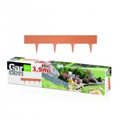 Φράχτης Κήπου Πλαστικός PROSPERPLAST 3,90m × 18,5Υcm (5τμχ) IBRA-R624 Τερακότα-MaShop.gr