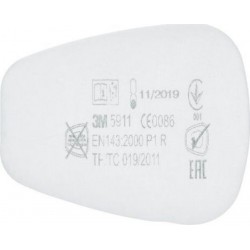 Σετ 2 Προφίλτρων Για Μάσκες 3M (5911)-MaShop.gr