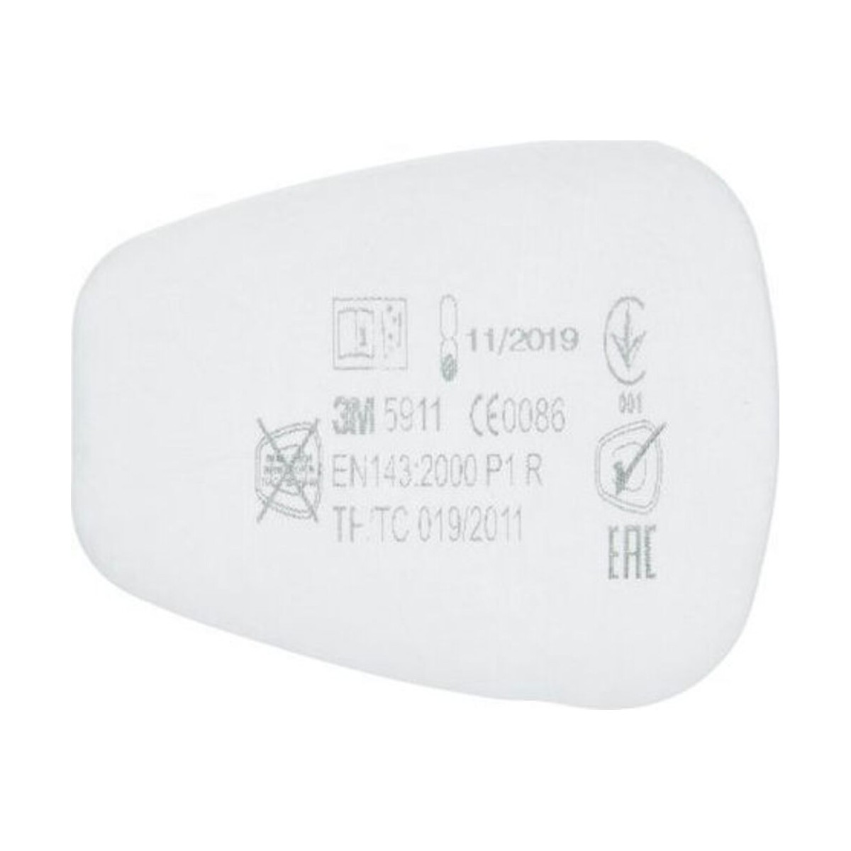 Σετ 2 Προφίλτρων Για Μάσκες 3M (5911)-MaShop.gr