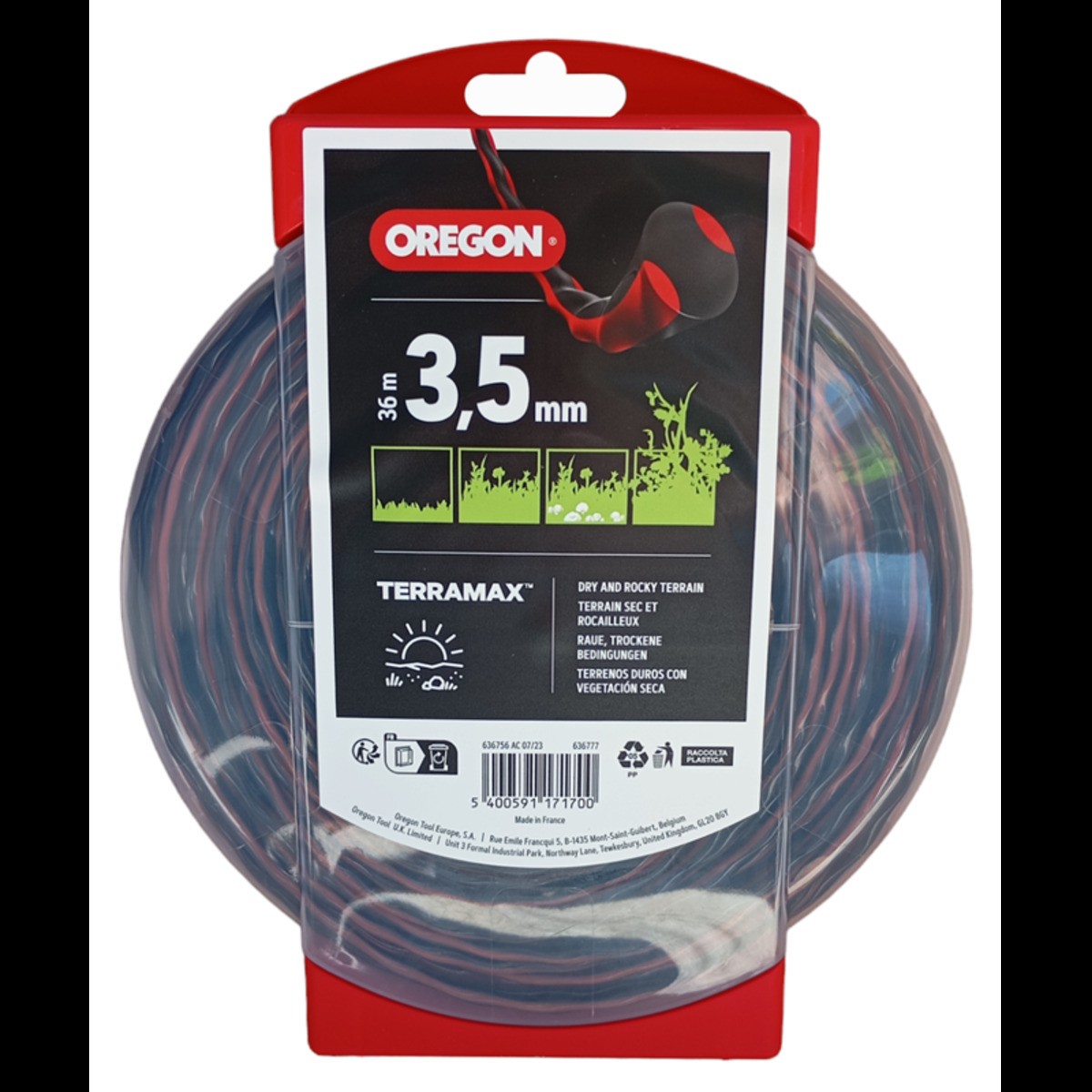 Μεσινέζα Στριφτή 36m 3.5mm TERRAMAX OREGON-MaShop.gr