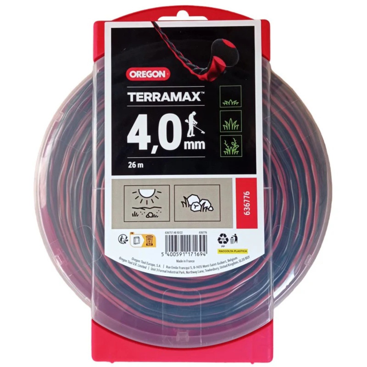 Μεσινέζα Στριφτή 26m 4.0mm TERRAMAX OREGON-MaShop.gr