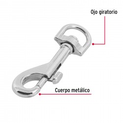 Περιστρεφόμενος Γάτζος Ψευδαργύρου 1/2" FIERO-MaShop.gr