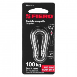 Ατσάλινος Γάντζος Με Κούμπωμα 3/16" FIERO-MaShop.gr