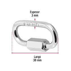 Ατσάλινος Γάντζος 1/8" Με Κλειδαριά FIERO-MaShop.gr