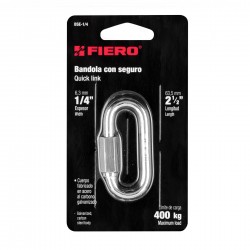Ατσάλινος Γάντζος 1/4"  Με Κλειδαριά FIERO-MaShop.gr