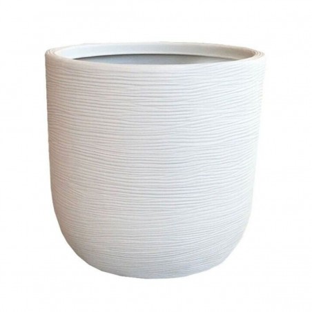Γλάστρα Conchino Rigato Shabby 27 Bi Perla Ανάγλυφη-MaShop.gr