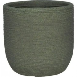 Γλάστρα Conchino Rigato Shabby 27 Oxord Green Ανάγλυφη-MaShop.gr
