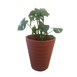 Γλάστρα Italian Ondulatto Terracotta JVIO60 Ανάγλυφη-MaShop.gr