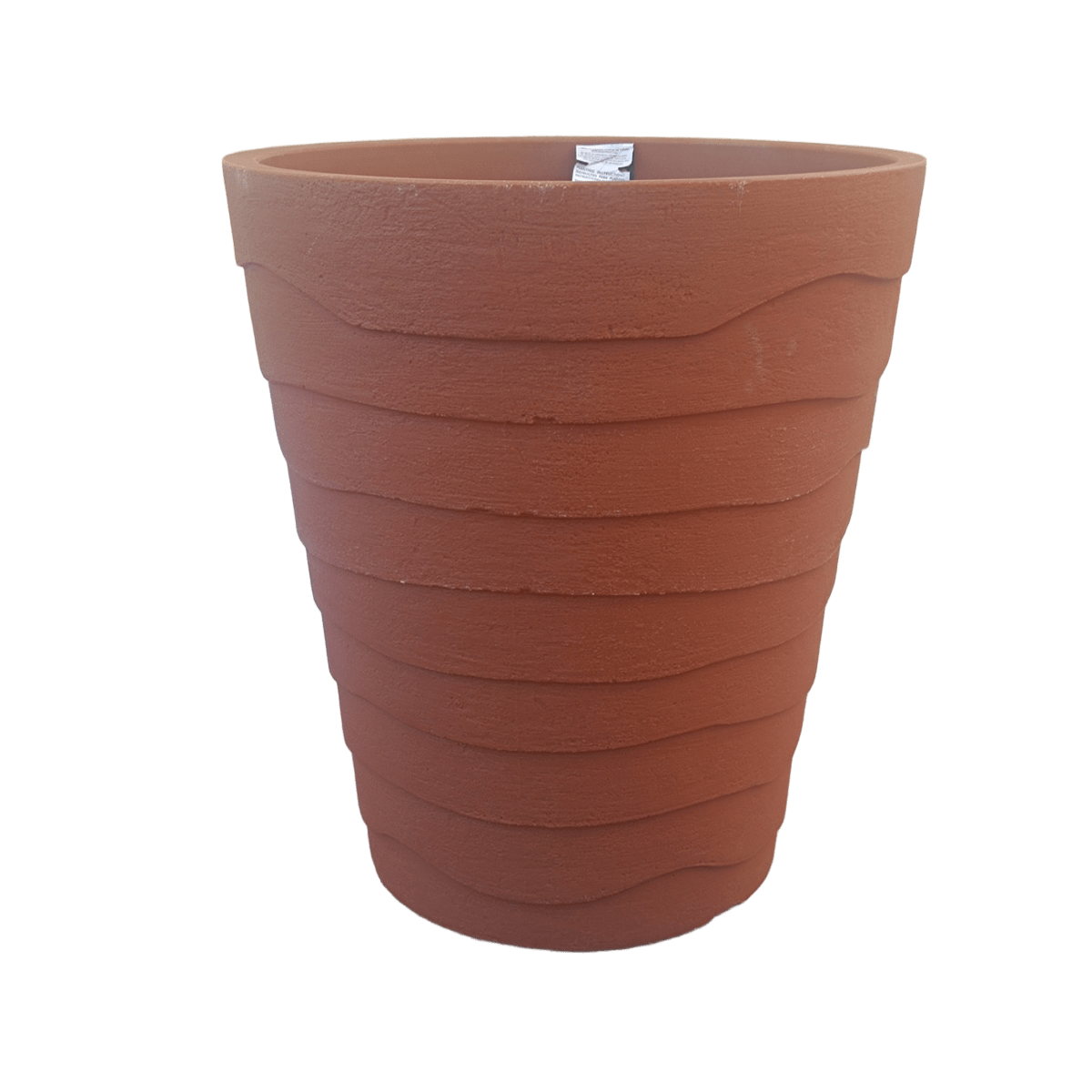 Γλάστρα Italian Ondulatto Terracotta JVIO50 Ανάγλυφη-MaShop.gr