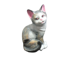 Κεραμική γάτα που κάθεται 18x15x27 -MaShop.gr