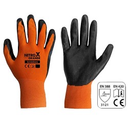 Γάντια Εργασίας Νιτριλίου Πλεκτά NITROX Bradas-mashop.gr