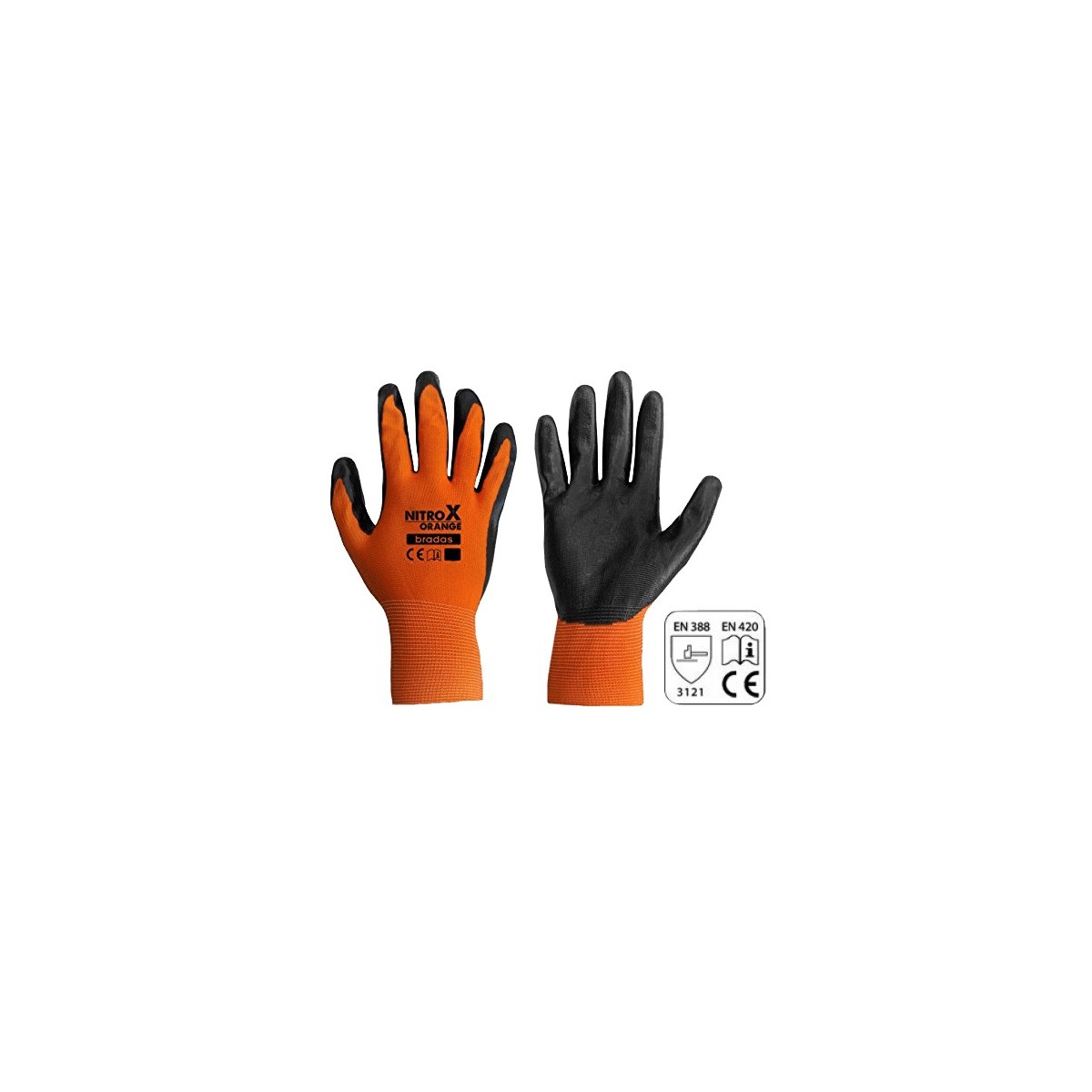 Γάντια Εργασίας Νιτριλίου Πλεκτά NITROX Bradas-mashop.gr