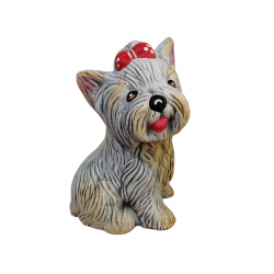 Κεραμικός Σκύλος Με Φιόγκο 18 x 15 x 24cm-MaShop.gr